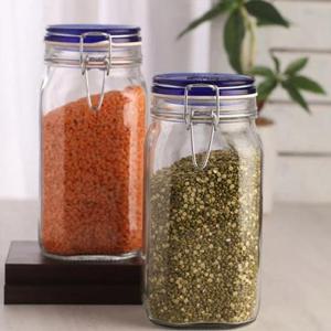 [보르미올리로코] 피도 블루 유리밀폐용기 1500ml