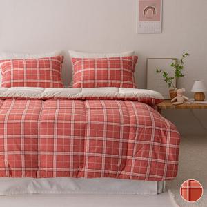 [올리비아데코] 로쏘체크 순면 차렵이불(S)