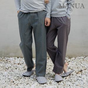 마누아 선염기모 순면 9부 파자마 AP9-326