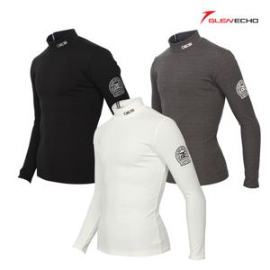 그렌에코 ges22404 남성 도톰한 프린트 반목 기모 골프이너/겨울