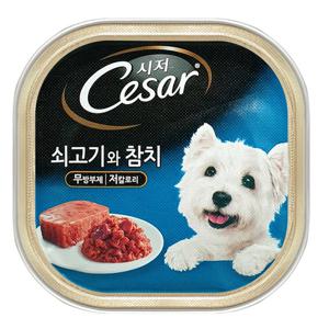 마즈 시저캔 소고기+참치 100g 강아지 습식캔