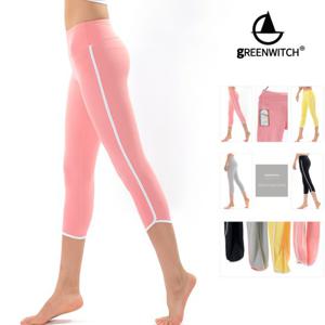 [그리니치]휘트니스 필라테스 8부팬츠 요가바지 sr1007