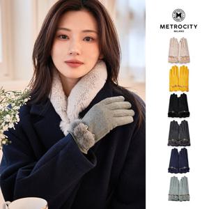 [메트로시티(장갑)]밍크방울 여성모직장갑 MGLH-W009