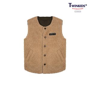 [트윈키즈]시어링 리버시블 조끼(T9WT2V04_BE)