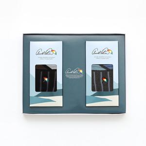 아놀드파마 파일 중목 스포츠 등산 양말 2족 선물 세트 AP1035S2