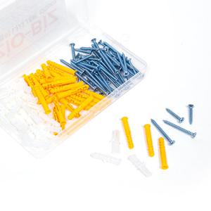 칼블럭 나사 세트 120pcs/콘크리트 석고 타일 피스 나사못 앙카