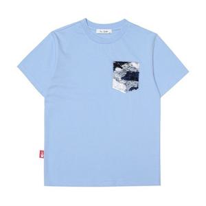 [피터젠슨]아동_카모 스팽글 반소매티셔츠 PQM11TR01M_BU