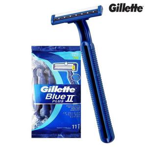 [땡큐온]질레트 블루2 플러스 일회용 면도기(10+1개입) 알로에