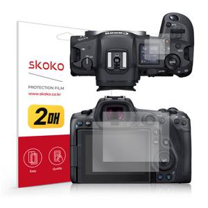 스코코 캐논 EOS R5 하이브리드 액정보호필름 2매+상단 액정 2매