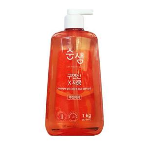 [애경]애경 순샘 구연산 자몽 1kg 용기 주방세제