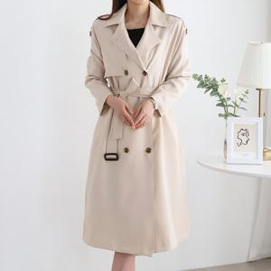 [한정/특가][모리스커밍홈] 견장 더블버튼 벨티드 트렌치코트_M2302CT005A