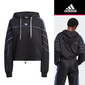 아디다스 우먼스 오리지널 컷라인 크롭 후드(IC2199)