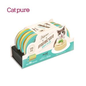 기호성좋은 고양이 습식간식 캣퓨어 미니캔 대구살 30g X 6개입