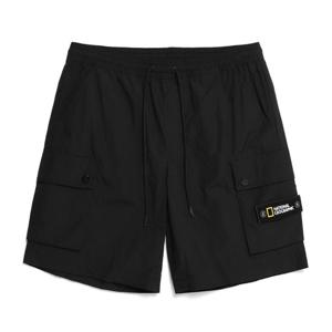 내셔널지오그래픽 N232UHP990 우븐 카고 포켓 하프 팬츠 BLACK