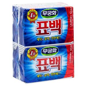 세탁세제 무궁화 표백비누 세탁비누 230g 4개입