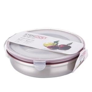 스텐락 국산 스텐밀폐용기 클래식 원형 10호 2000ml