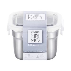 스텐락 국산 스텐밀폐용기 네모 5호 530ml