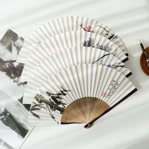 [박씨상방] N 친필 한지타공 접이식부채