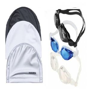 [레노마수영복]성인 안티포그 김서림방지 수경 실리콘 수모 SET