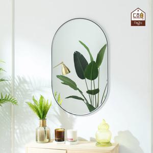 이안 욕실 화장대 벽걸이 PVC 타원형 거울
