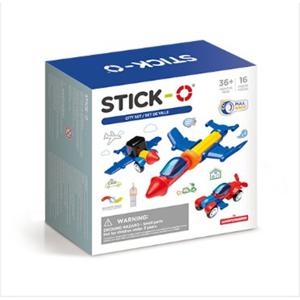 [짐보리플레이앤뮤직]스틱오 시티 세트 16PCS 선물포장