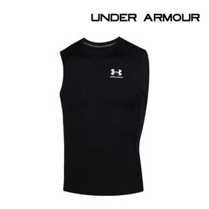 언더아머 민소매티 히트기어 컴프레션 블랙 1361522-001
