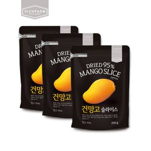 [리치팜너트]건망고슬라이스 250g 3팩