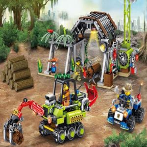 포크레인블럭 견인 렉카 포크레인 경찰 특공대 블럭 조립 레고호