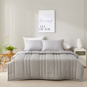 쿨슬립 시어서커 여름이불+베개커버 베개세트 Q퀸