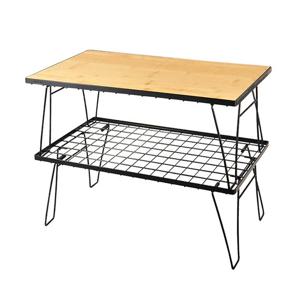 모모이츠 캠핑 접이식 쿨러스탠드 테이블+우드상판