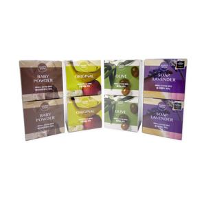 해피바스 비누 숍라벤더 올리브 베이비파우더 오리지널 90gx4P