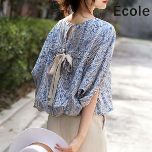 [에꼴드파리]에스닉 루즈핏 블라우스_F35WBB006Z