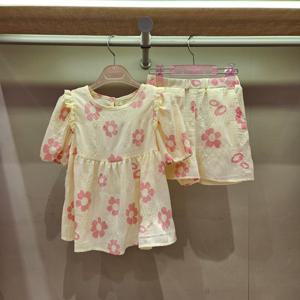 로엠걸즈 냉감 핑크꽃 바지세트 RGSM2362P