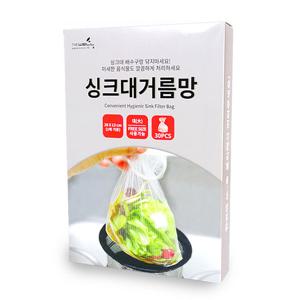 더웰 싱크대거름망(대형 30매) 배수구망 씽크대망 음식물거름망
