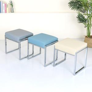 체어센스 캔디 실버 보조 의자 스툴 화장대 카페 인테리어