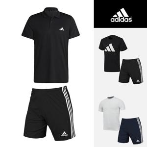 아디다스 폴로 반팔티외 경량 반바지 세트(트레이닝)