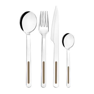 트라몬티나 비크 커트러리 4P 1인세트 브라운