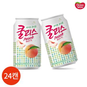동원 쿨피스 복숭아맛 350ml x 24캔