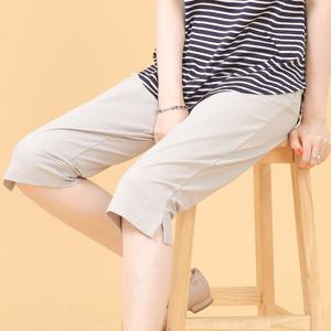 애비뉴투지 엄마옷 시에나 밴딩 여성 여름 7부 트임 바지 P07308