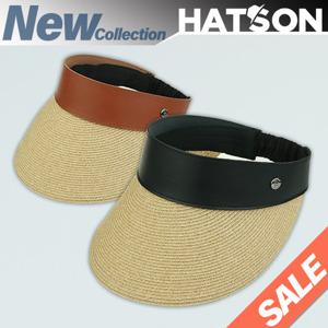 [햇츠온]HatsON 여성 썬바이저 밀짚 썬캡 캡 모자 H3-1201 AA-35