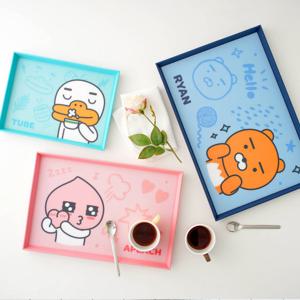 카카오프렌즈 케이크 쿠키 디저트트레이 사각쟁반 3P세트