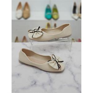 한슈 세이브존01 러블리 스퀘어토 빅리본 단화 플랫 1cm HS38798mh