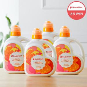 [더블하트] 유아용 섬유유연제 1200ml 용기 2+2