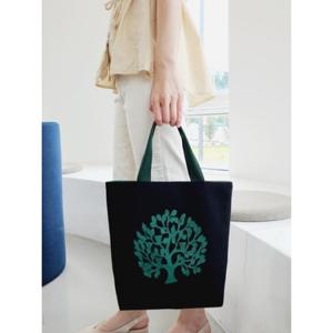 [쓰리몰] 돈꽃나무 자석 보조가방 고급 에코백 데일리가방