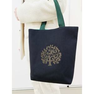 [쓰리몰] 황금 돈꽃나무 큐빅 자석 보조가방 고급 에코백