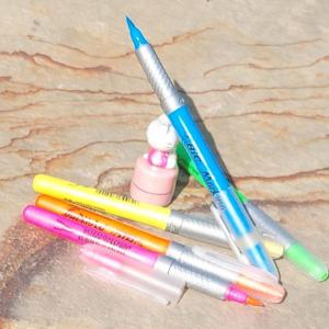 PANGSTORY 빅 브러쉬/붓타입 형광펜 마킹 하이라이터 Grip FLEX