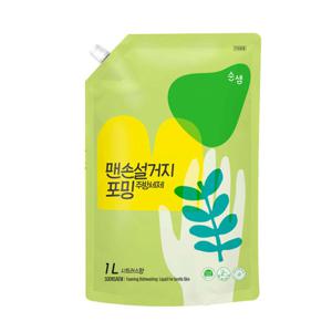 [애경][순샘] 맨손설거지 포밍 파우치 1L