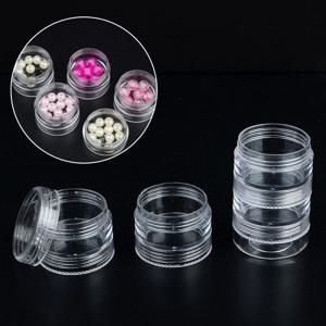 5단 투명 원형케이스 소형 악세사리케이스