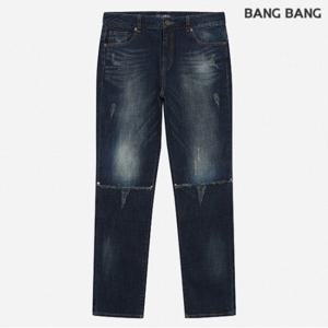 [뱅뱅] 공용 구제워싱 타이트슬림핏 데님팬츠 (NQF646)