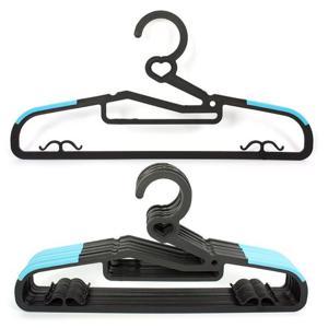 논슬립옷걸이 하트 블루 10P